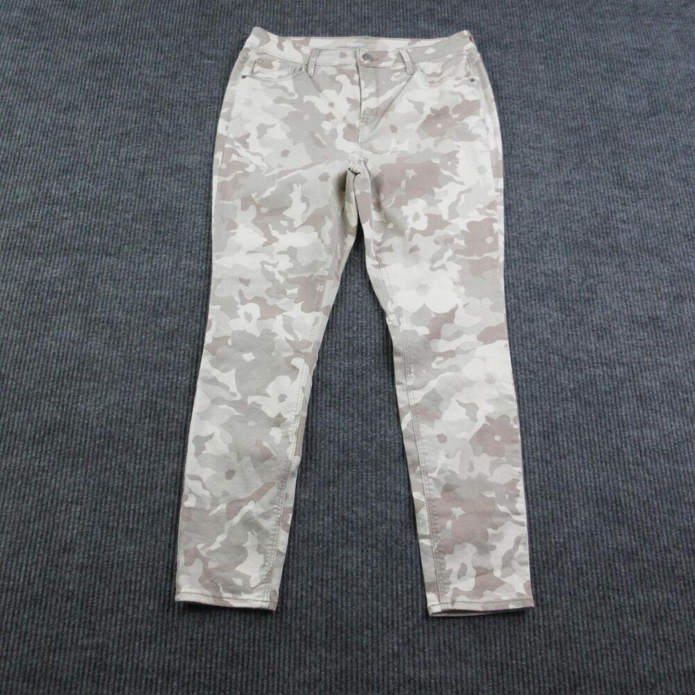Old Navy Pants Womens 14 Beige Camo Rockstar Super Skinny Jegging 32x28*